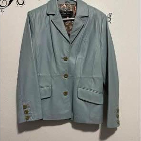 Women’s Small Terry Lewis 100% leather jacket - Picture 2 of 9